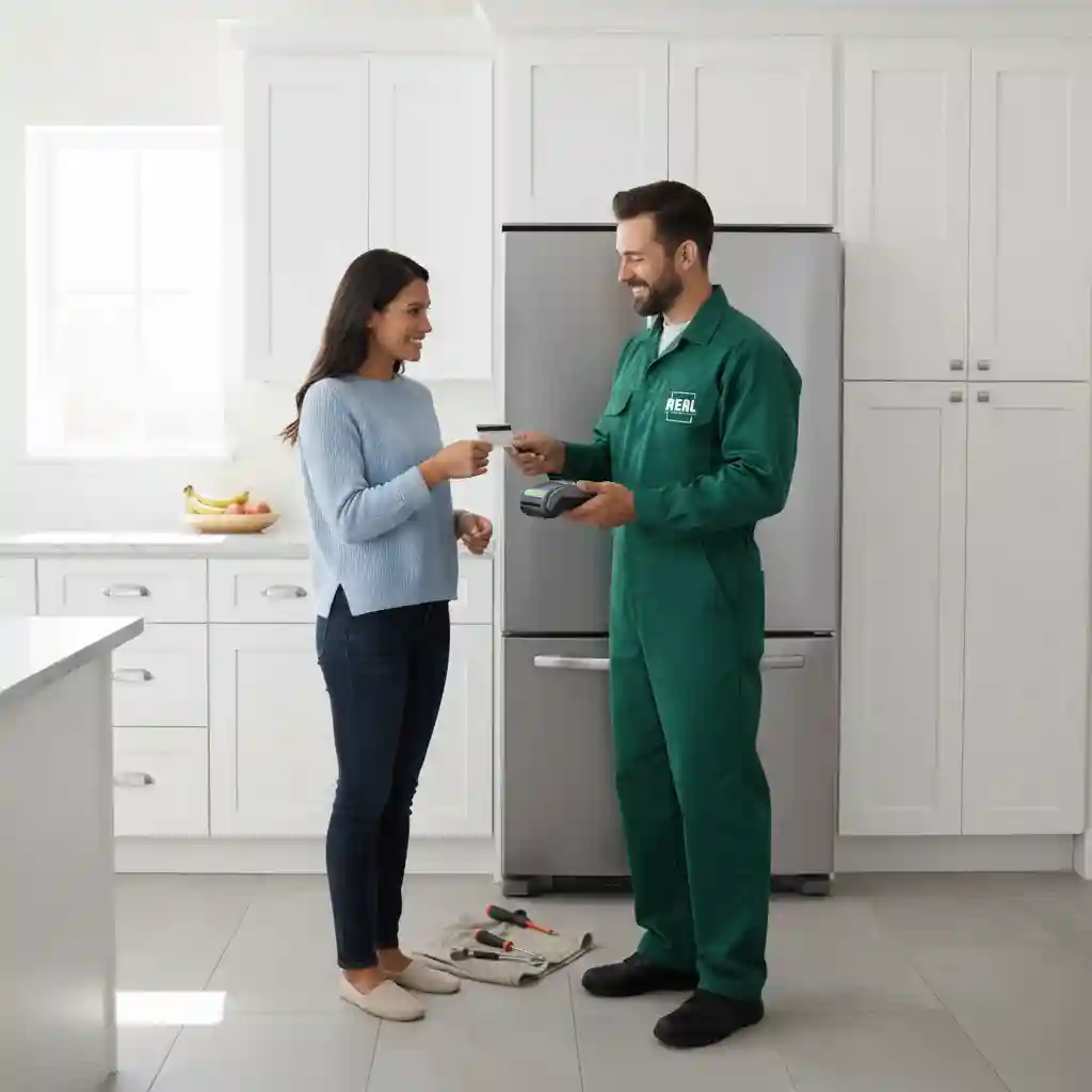 fridge repair paying customer 20